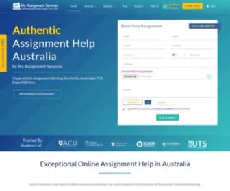 Myassignmentservices.com(Assignment Help in Australia by Online Assignment Helpers @50% Off) Screenshot