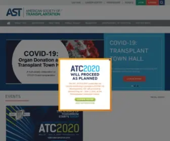 Myast.org(American Society of Transplantation) Screenshot
