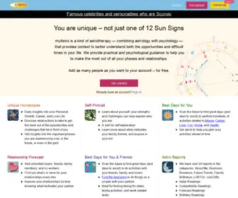Myastro.com(Personalized Horoscopes) Screenshot