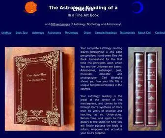 Myastrologybook.com(Astrology reading in a personalized fine art astrology book) Screenshot