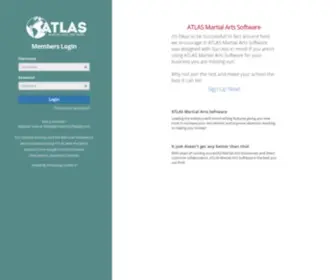 Myatlasapp.com(Atlas Martial Arts Software) Screenshot