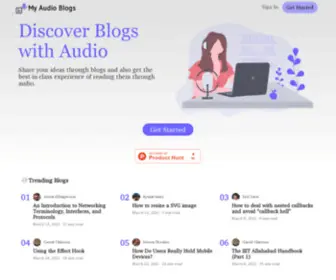 Myaudioblogs.co(My Audio Blogs) Screenshot