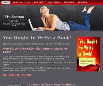 Myauthorstuff.com(How to Write a book to Enhance Your Career) Screenshot