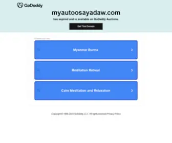 Myautoosayadaw.com(Myaut Oo Sayadaw Ven Waramainda) Screenshot