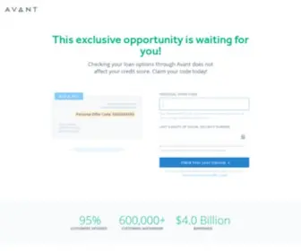 Myavantoffer.com(Get your Personalized Loan Offer) Screenshot