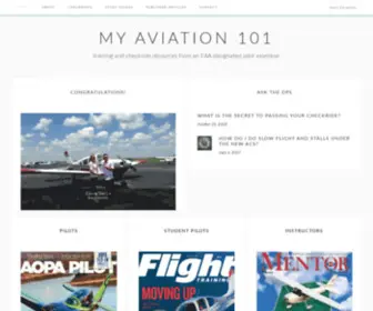 Myaviation101.com(My Aviationtraining and checkride resources from an FAA designated pilot examiner) Screenshot