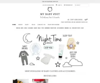 Mybabyedit.com(Clothes and Accessories for Babies and Toddlers) Screenshot