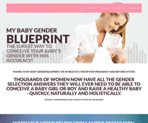 Mybabygenderblueprint.com(Pregnancy Blueprint) Screenshot