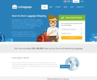 Mybaggage.com(Door to Door Luggage & Box Shipping) Screenshot