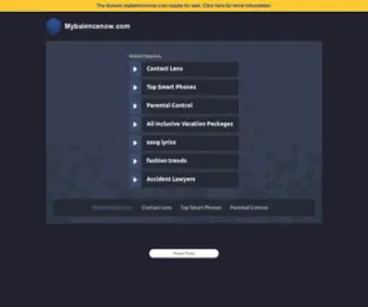 Mybalencenow.com(mybalencenow) Screenshot