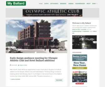 Myballard.com(News, events and restaurants for Seattle's Ballard and Fremont neighborhoods) Screenshot