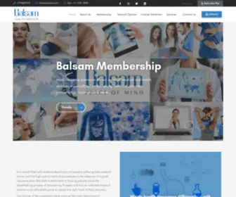 Mybalsam.com(Balsam Health Services) Screenshot