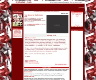 Mybama.com(Alabama Crimson Tide Headlines) Screenshot