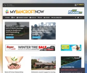 Mybancroftnow.com(Bancroft News) Screenshot