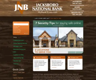 Mybanktexas.com(Jacksboro National Bank) Screenshot