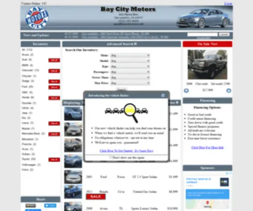 Mybaycar.com(Best Used Cars At Best Prices Cheap In The Bay Area) Screenshot