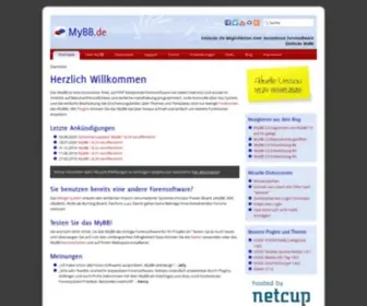 MYBB.de(Deutsches Portal zur kostenlosen Forensoftware MyBB) Screenshot