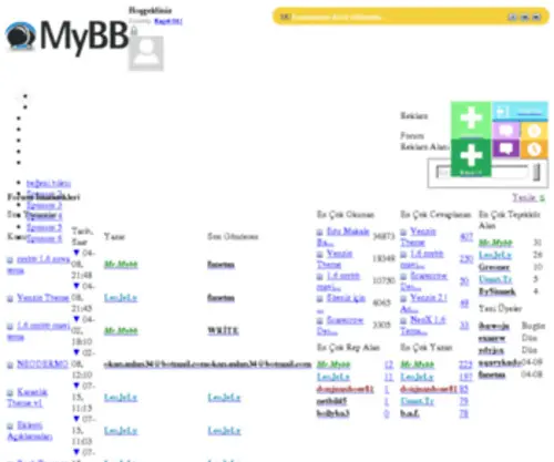 MYBbtemalari.com(MyBB Temaları) Screenshot