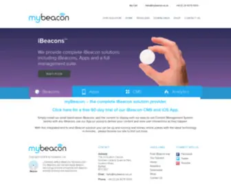 Mybeacon.co.uk(The complete ibeacon solution provider) Screenshot