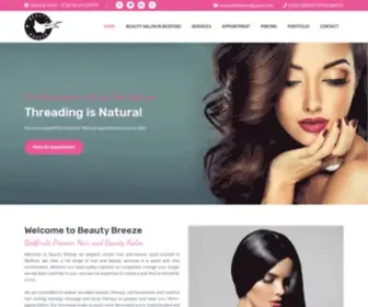Mybeautybreeze.com(Hair and Beauty salon in Bedford) Screenshot