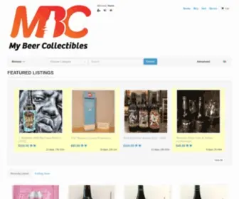 Mybeercollectibles.com(Beer auction) Screenshot