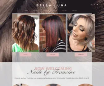 Mybellalunasalon.com(Home Page) Screenshot