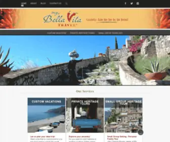 Mybellavita.com(My Bella Vita Travel) Screenshot