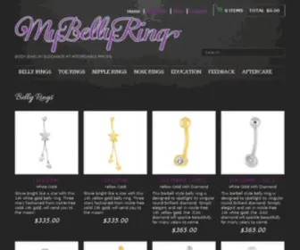 Mybellyring.com(Create an Ecommerce Website and Sell Online) Screenshot