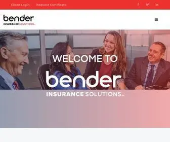 Mybendersolutions.com(Bender Insurance Solutions) Screenshot