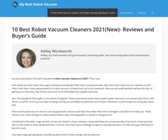 Mybestrobotvacuum.com(10 Best Robot Vacuum Cleaners 2021(New)) Screenshot