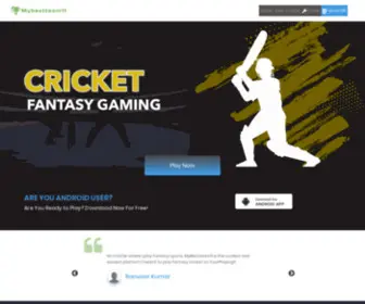 Mybestteam11.com(Play Real Fantasy Cricket & Football Games Online) Screenshot