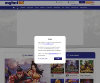 Mybet88MYR.net(Mybet 88 MYR) Screenshot