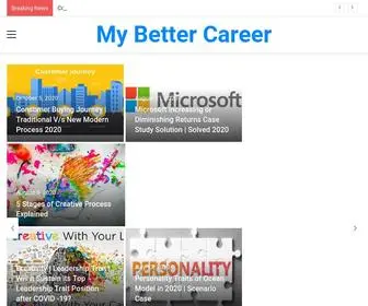 Mybettercareer.org(My Better Career) Screenshot