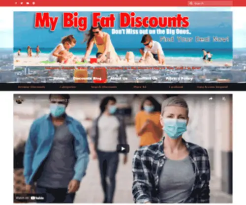 Mybigfatdiscounts.com(My Big Fat Discounts) Screenshot