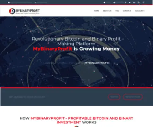 Mybinaryprofit.com(Profitable Bitcoin and Binary Investment) Screenshot