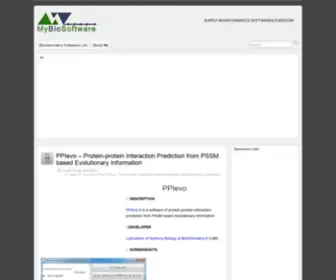 Mybiosoftware.com(Bioinformatics Softwares Blog) Screenshot