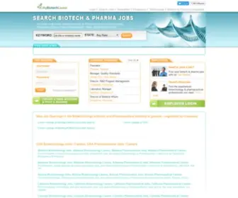 Mybiotechcareer.com(Biotechnology Jobs) Screenshot