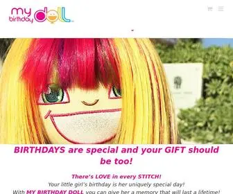 Mybirthdaydoll.com(A HUGGABLE MEMORY to last a LIFETIME) Screenshot