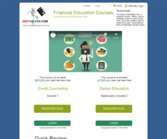 MYBkcounseling.com(Debt Helper) Screenshot