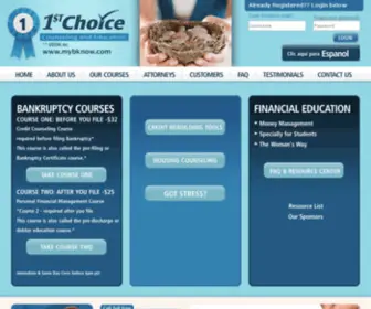 MYBknow.com(Bankruptcy educational program) Screenshot