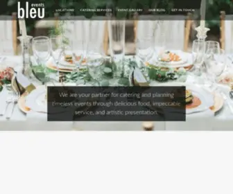 MYbleuevents.com(Catering and Event Planning) Screenshot