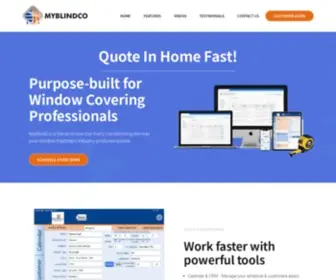 MYblindcoapp.com(Grow Your Window Covering Business Faster With Fewer Mistakes Using MyBlindCo. MyBlindCo) Screenshot