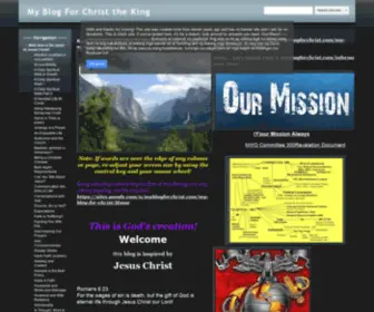 MYblogforchrist.com(My Blog For Christ the King) Screenshot