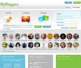 MYbloggers.com(Popular Blogs) Screenshot