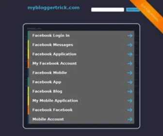 MYbloggertrick.com(Cá cược trực tiếp bóng đá) Screenshot