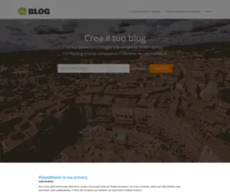 MYblog.it(Apri e crea subito il tuo blog gratis con WordPress in Virgilio MyBlog) Screenshot
