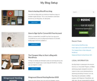 MYblogsetup.com(Start a WordPress blog) Screenshot