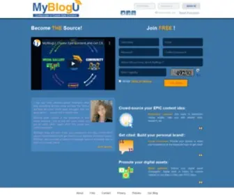MYblogu.com(Content Marketing) Screenshot