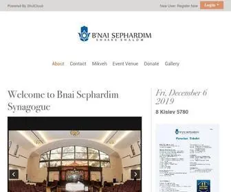MYbnai.com(B'nai Sephardim Synagogue) Screenshot