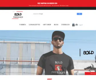 Myboldfreedom.com(Bold Freedom Apparel) Screenshot